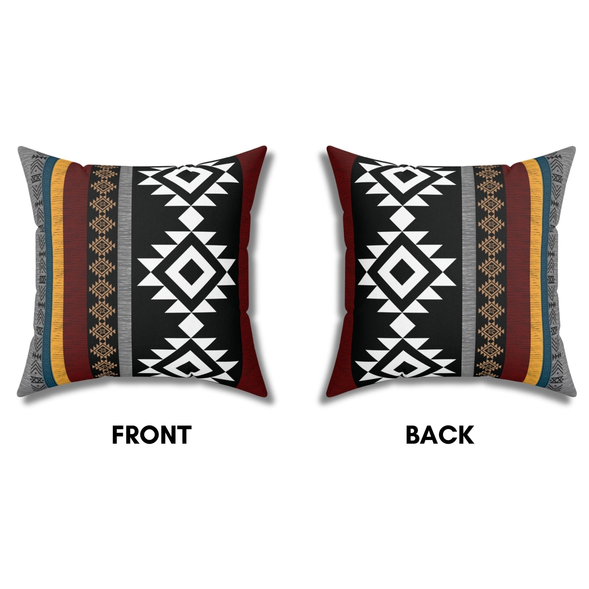 Desert Noir: Black Southwestern Pillow Cover - My Store