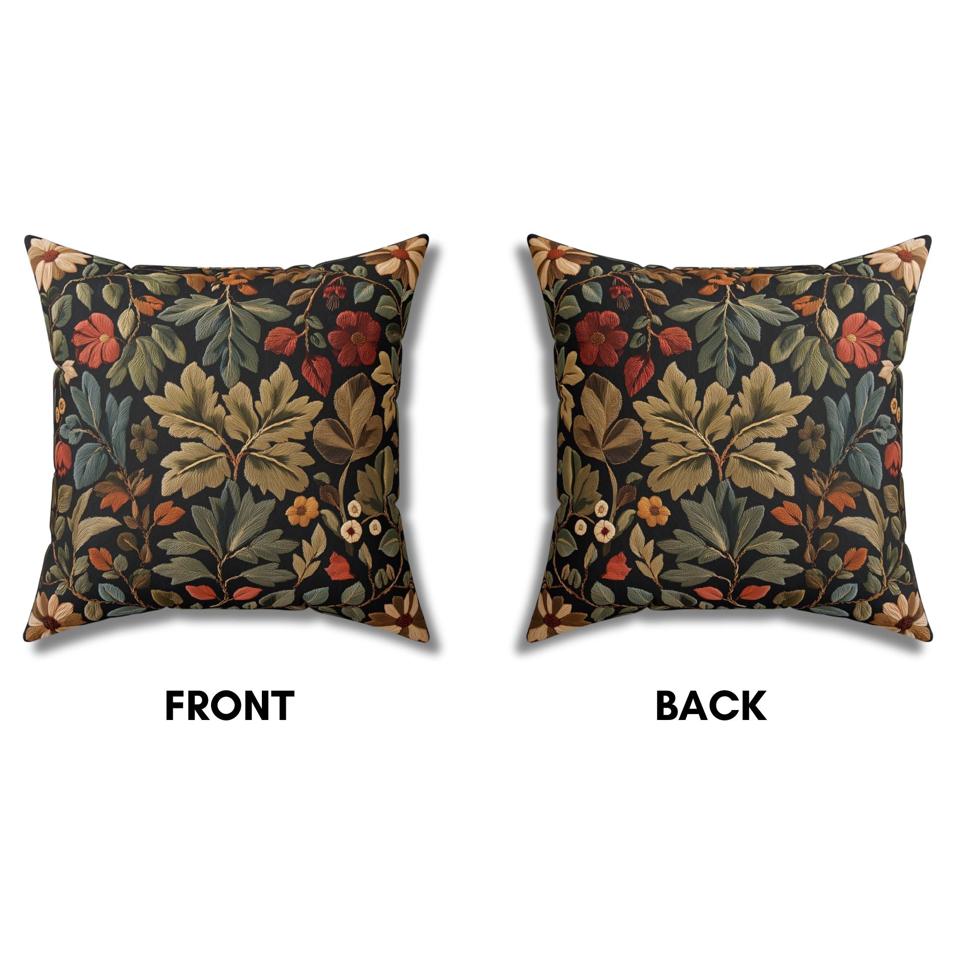 The Fall Enchantment: Elegant Pillow with Autumn Flair