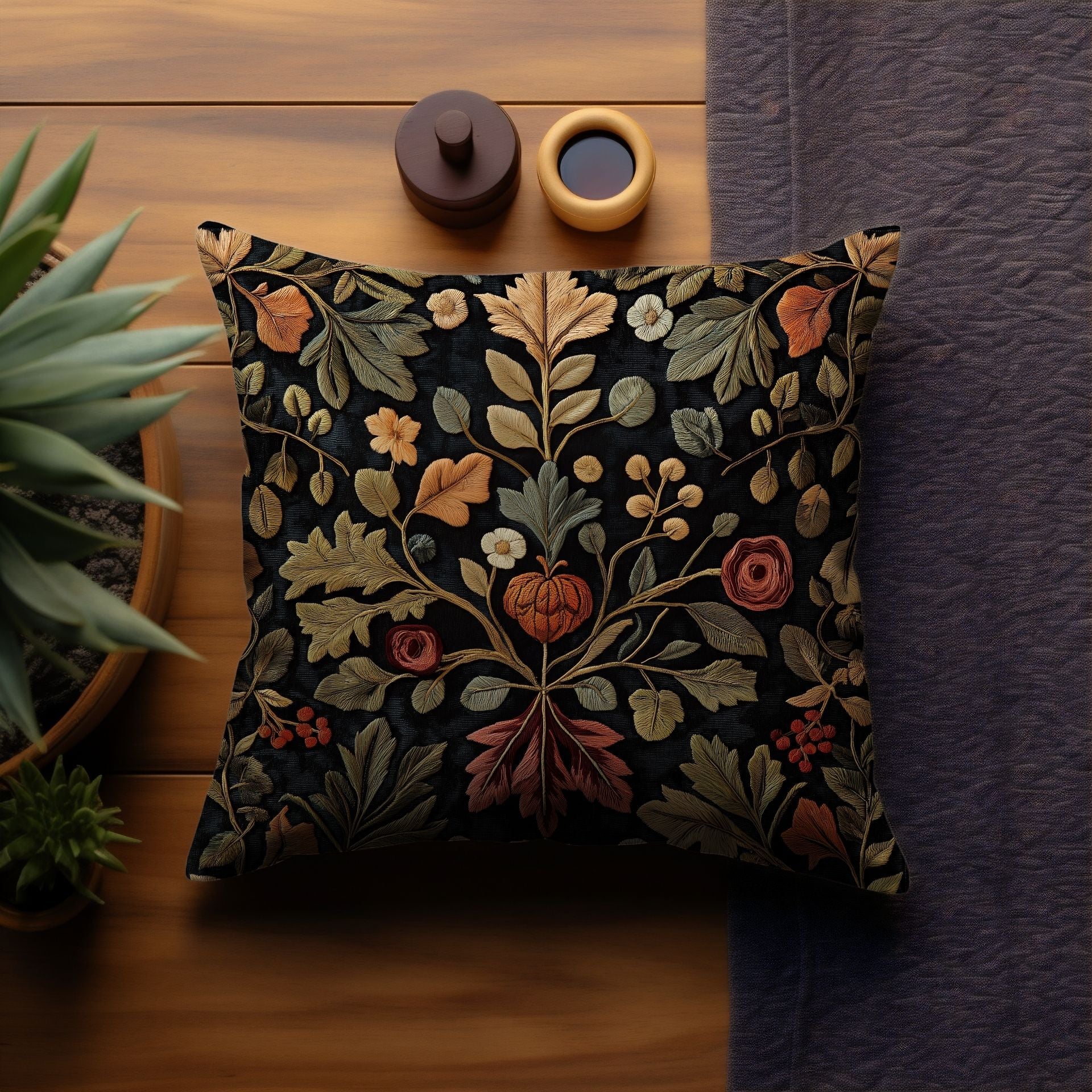 The Autumn Bloom: A Pillow for Cozy Fall Charm