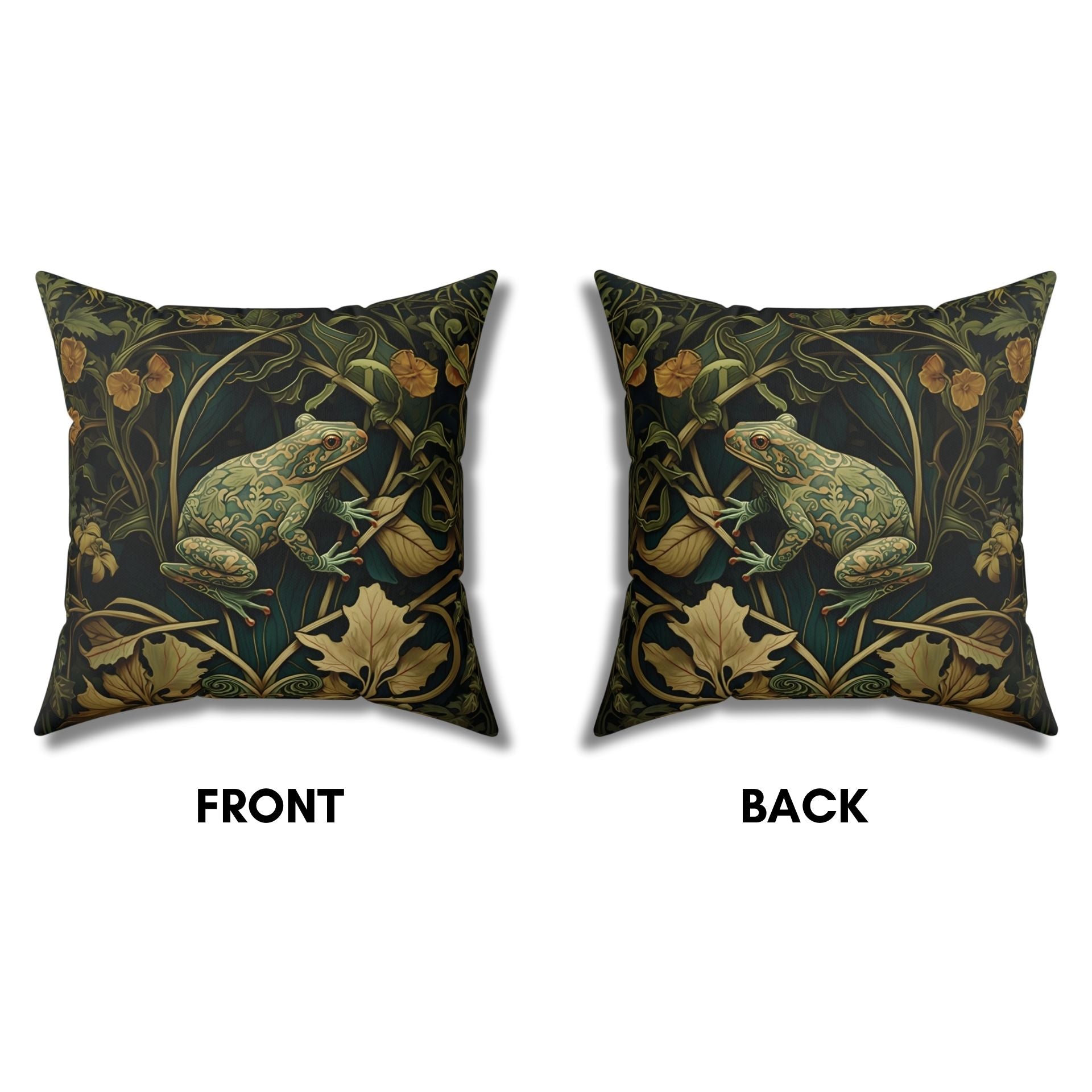 The Golden Frog: A Luxe Pillow for Stylish Decor