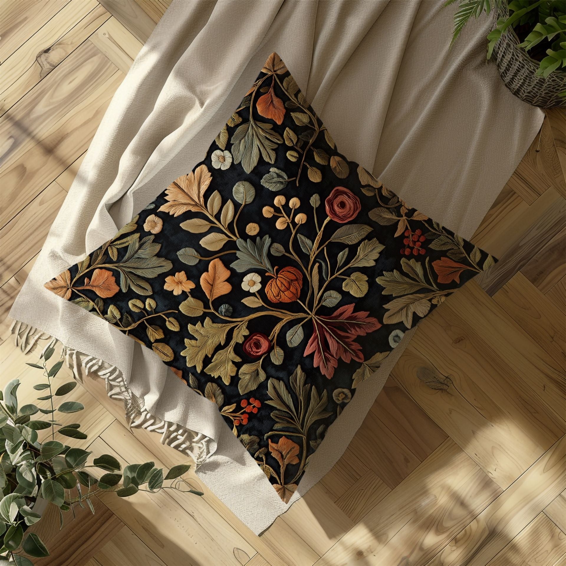 The Autumn Bloom: A Pillow for Cozy Fall Charm