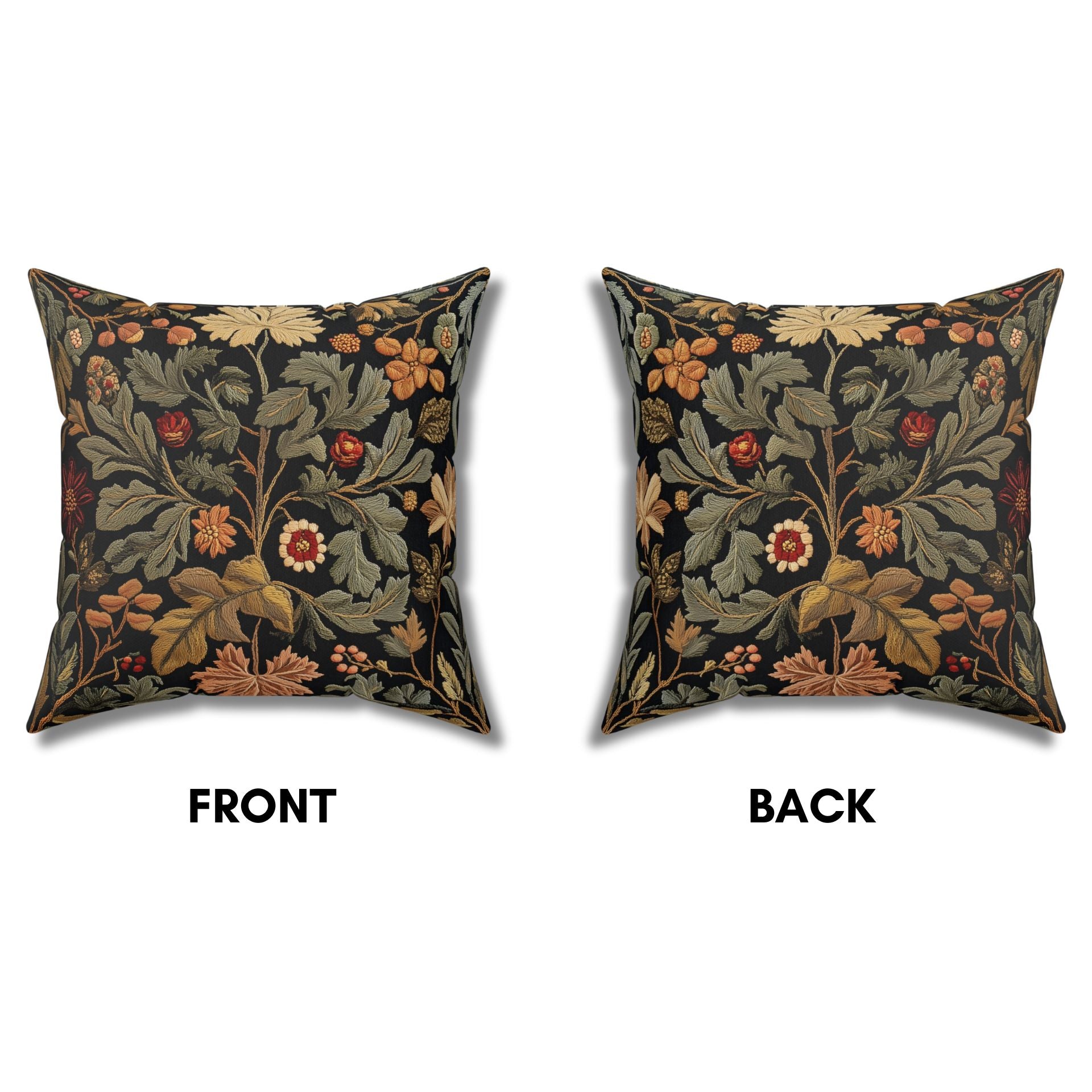 The Autumn Haven: Cozy Pillow with Fall Elegance