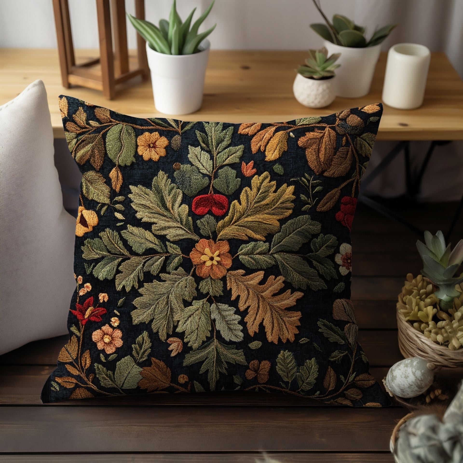 The Autumn Splendor: Pillow with Cozy Seasonal Design