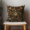 Autumn Elegance: Cozy Floral Pillow Cover with Gold & Olive Accent