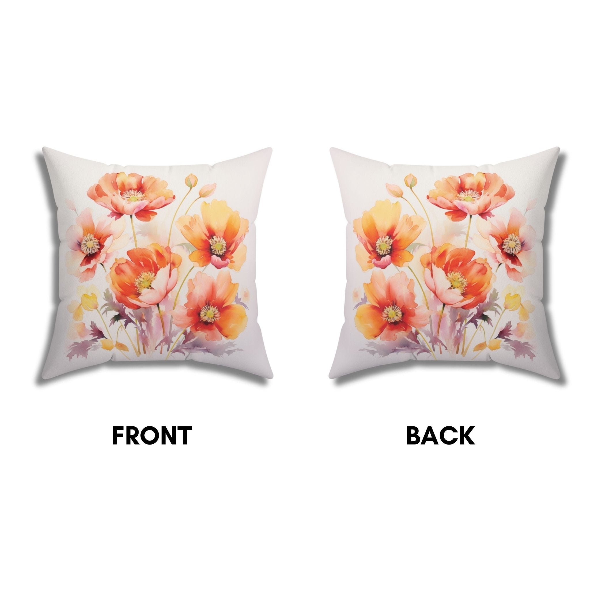 Sunset Blooms: Cozy Decorative Accent Pillow & Cover - My Store