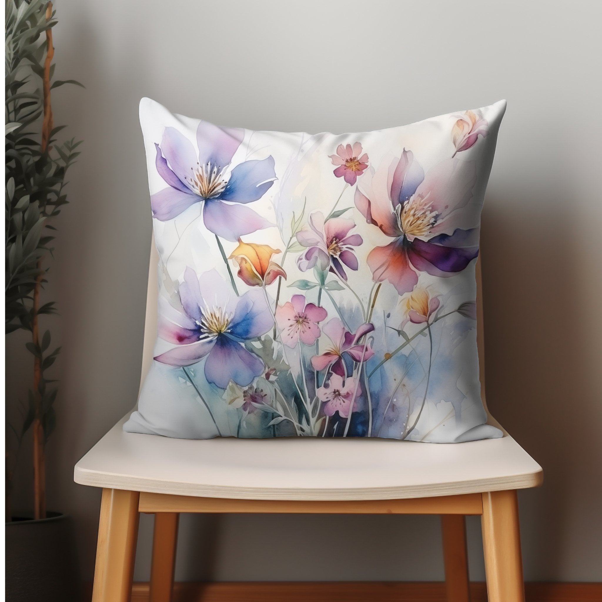 Wildflower Whimsy: Enchanting Throw Pillow & Covers - My Store